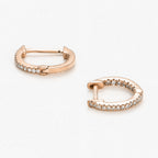 "Perfect Creole" Earrings D0.08/42 - 375/1000 Rose Gold