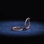"Perfect Creole" Earrings D0.08/42 - 375/1000 Rose Gold