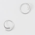 Boucles D'Oreilles "Joli Tourbillon Diamant" D0,03/10