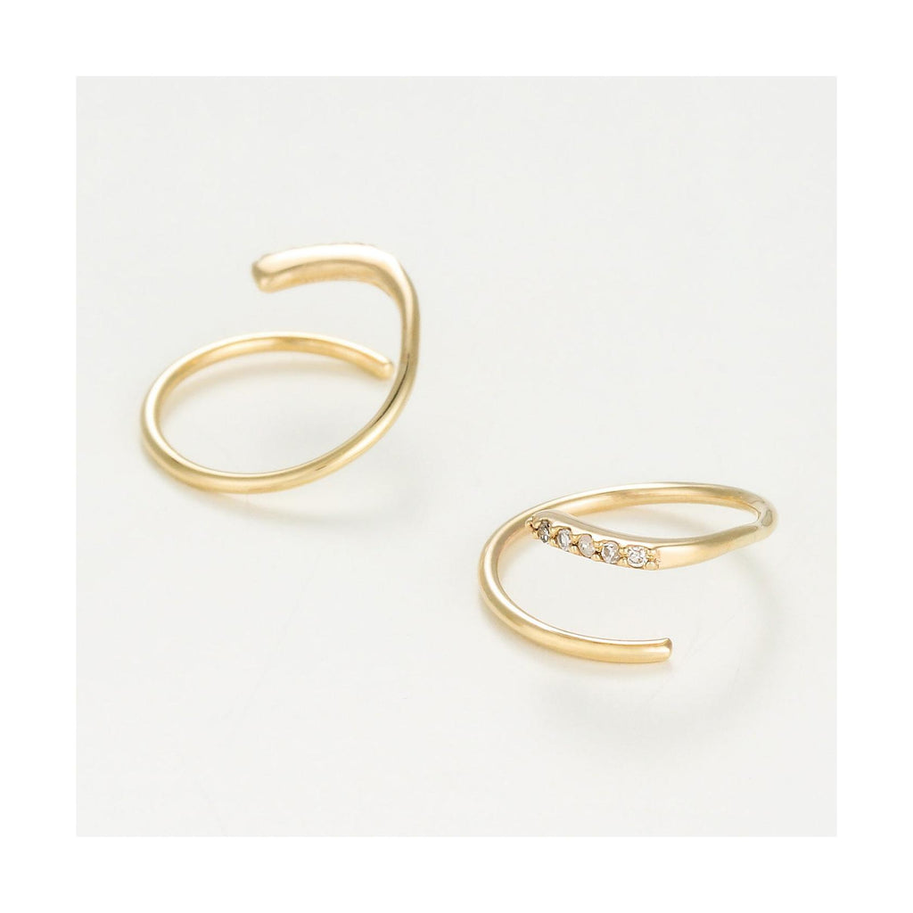 Pendientes “Pretty Diamond Tourbillon” D0.03/10 – Oro amarillo 375/1000