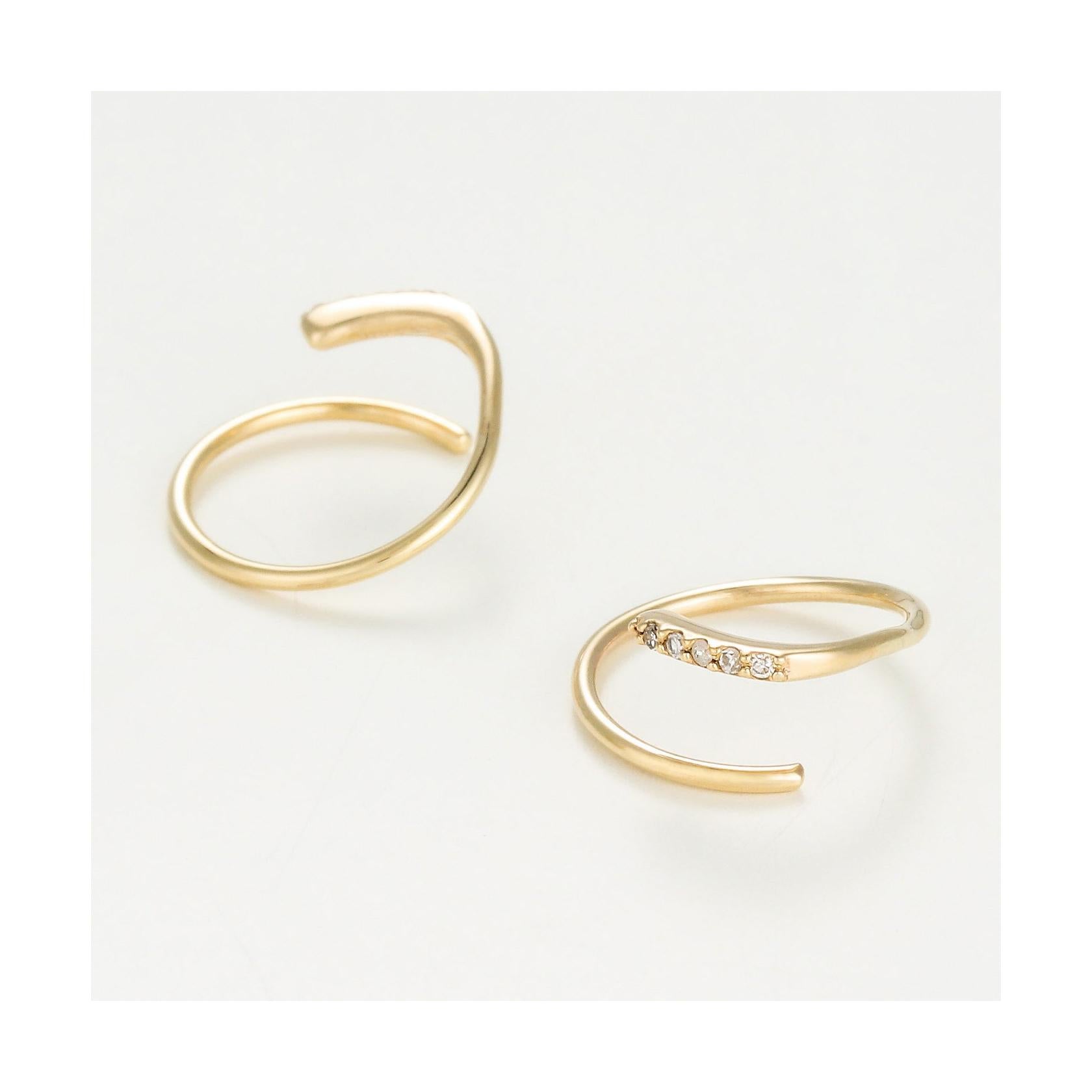 Pendientes “Pretty Diamond Tourbillon” D0.03/10 – Oro amarillo 375/1000