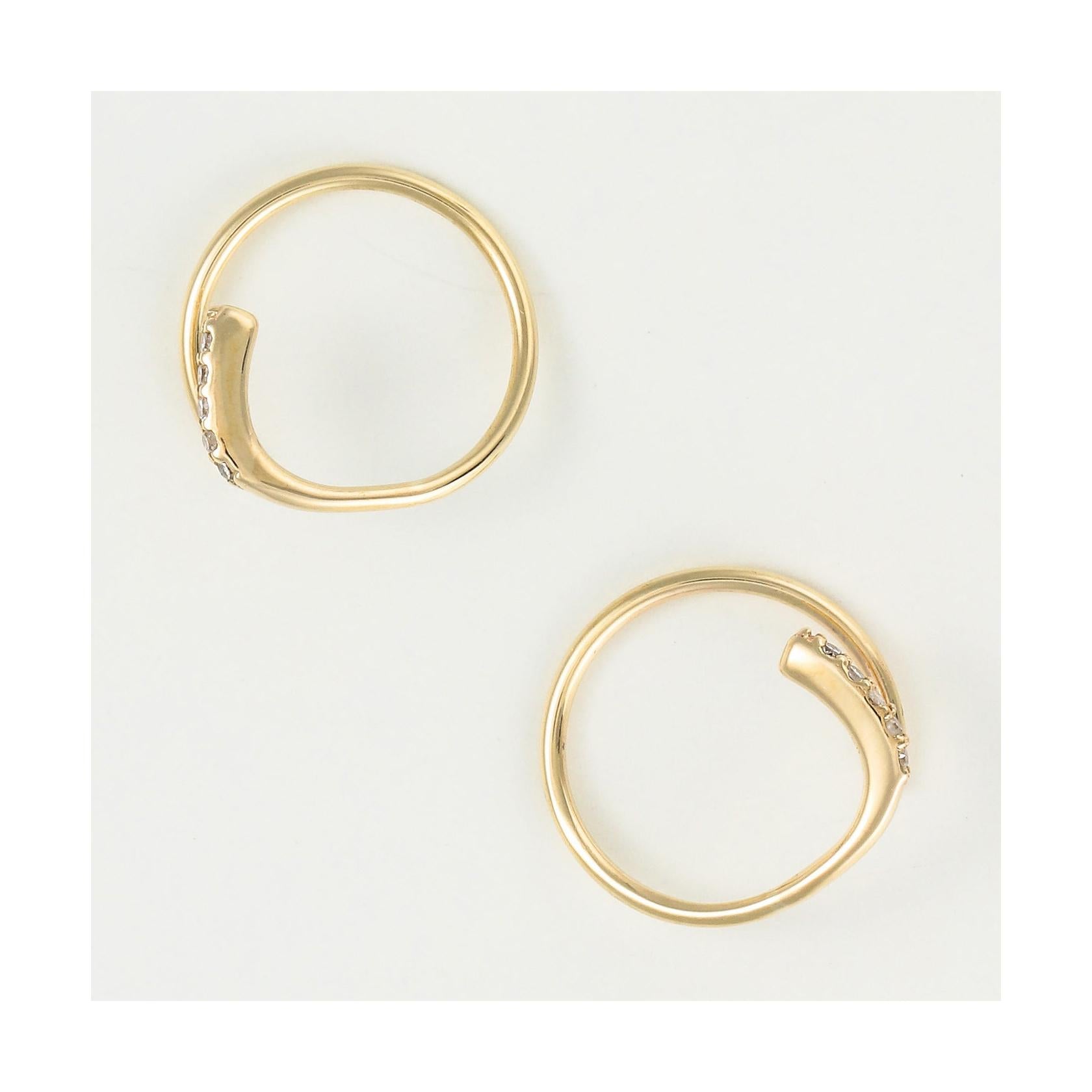 Pendientes “Pretty Diamond Tourbillon” D0.03/10 – Oro amarillo 375/1000