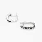 Boucles D'Oreilles "Black And White"