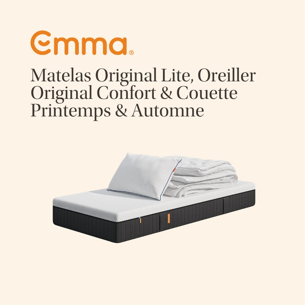 Pack - Matelas Original Lite + Oreiller(s) Original Confort + Couette Printemps & Automne