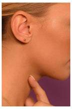 Pendientes "Puce 3Mm" - Oro Amarillo 375/1000