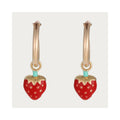 Children's Earrings "Pretty Strawberry" Yellow Gold 375/1002