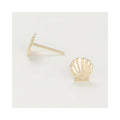 Children's Earrings "Shells" Yellow Gold 375/1002