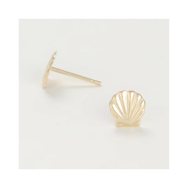 Children's Earrings "Shells" Yellow Gold 375/1002