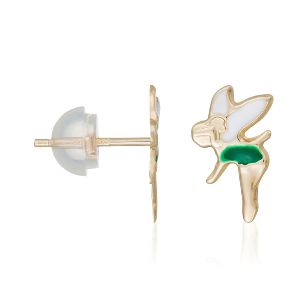 375/1000 Yellow Gold “Tinkerbell” Children’s Earrings