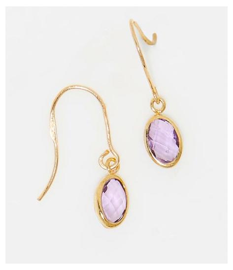 Boucles D'Oreilles "Rose Kai" Or Jaune 375/1000