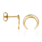 Boucles D'Oreilles "Demi Lune" - Or Jaune 375/1000