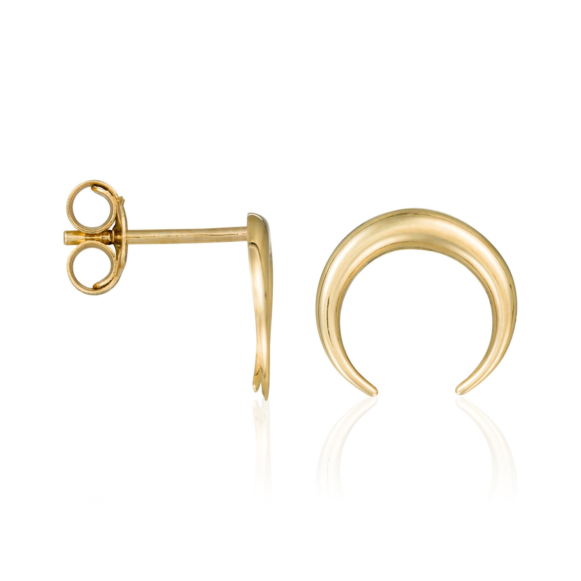 Pendientes “Media Luna” Oro Amarillo 375/1000