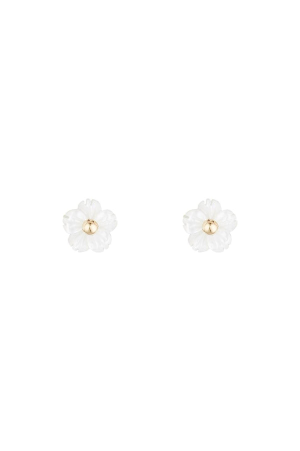 Pendientes Infantiles "Jolie Margherite" Nácar y Oro Amarillo 375/1000