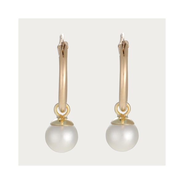 “Isla Perla” Earrings 375/1000 Yellow Gold