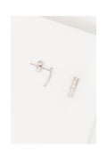 “Olvera” Earrings 375/1000 White Gold And Zirconium