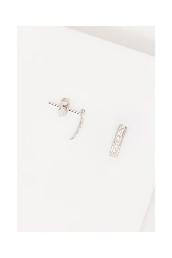 “Olvera” Earrings 375/1000 White Gold And Zirconium