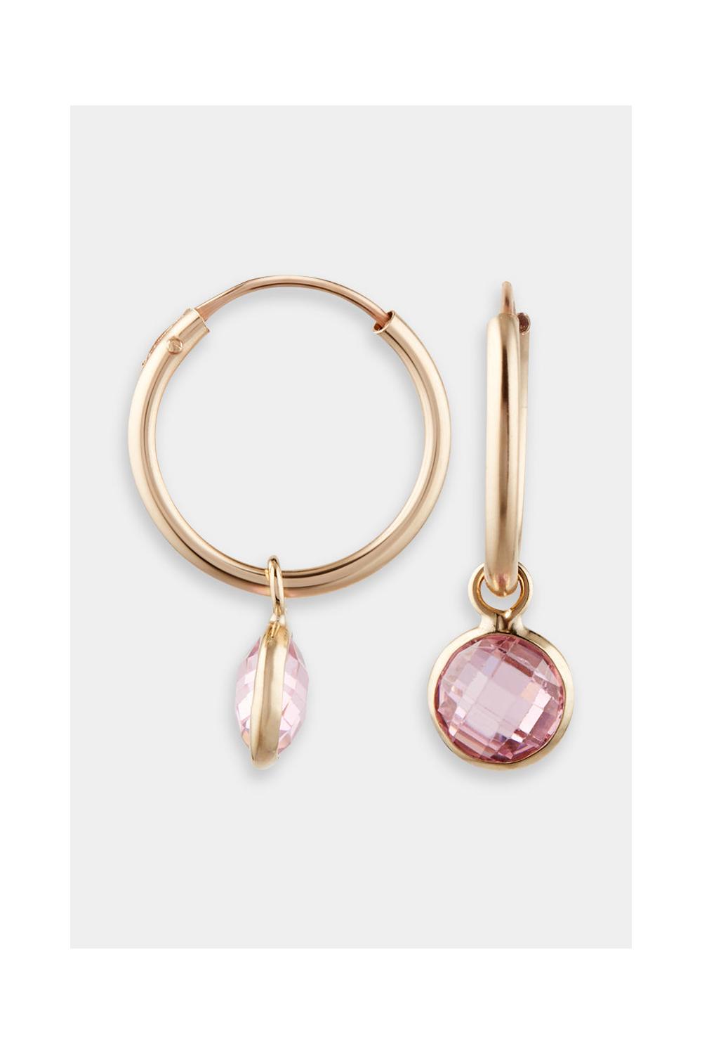 Boucles D'Oreilles "Rosa" Or Jaune 375/1000