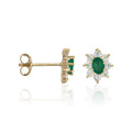 “Daisy Emerald” Earrings 0.20Ct/2