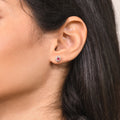 Boucles D'Oreilles "Marguerite Rubis" 0,23Ct/2