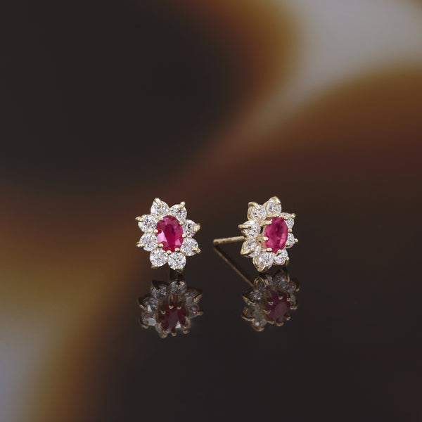 Pendientes “Rubí Margarita” 0.23Ct/2