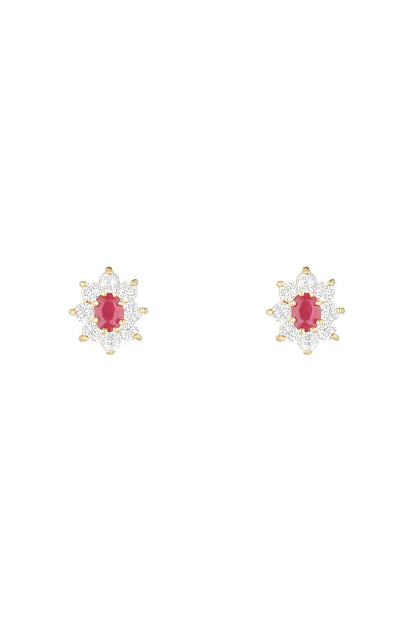 “Marguerite Ruby” Earrings 0.23Ct/2