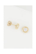 “Precious” Earrings 375/1000 Yellow Gold And Zirconium