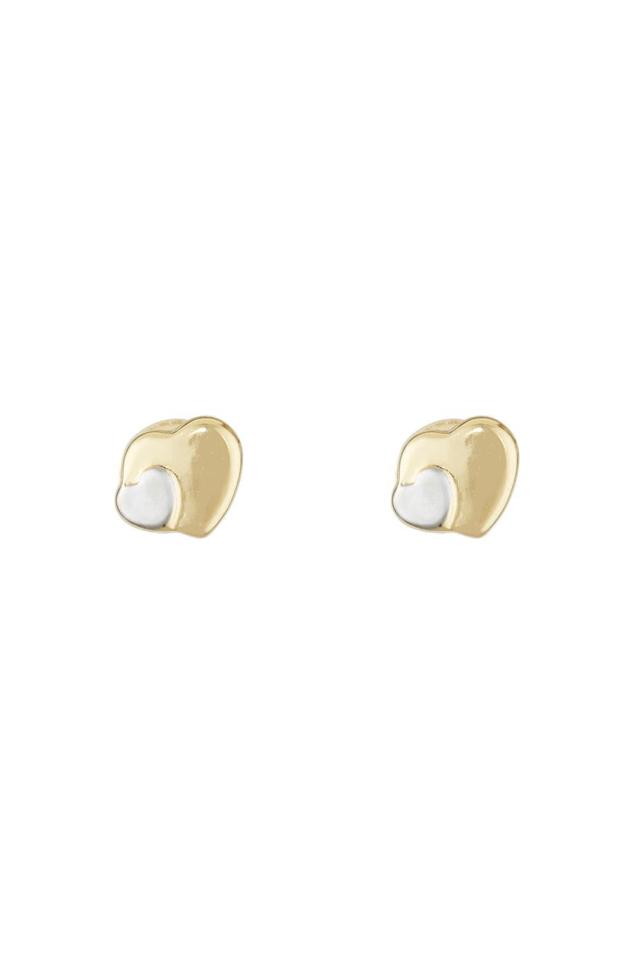 Pendientes Infantiles “Corazón” Oro Bicolor 375/1000