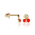 Children's Earrings "Cerisette" Yellow Gold 375/1000