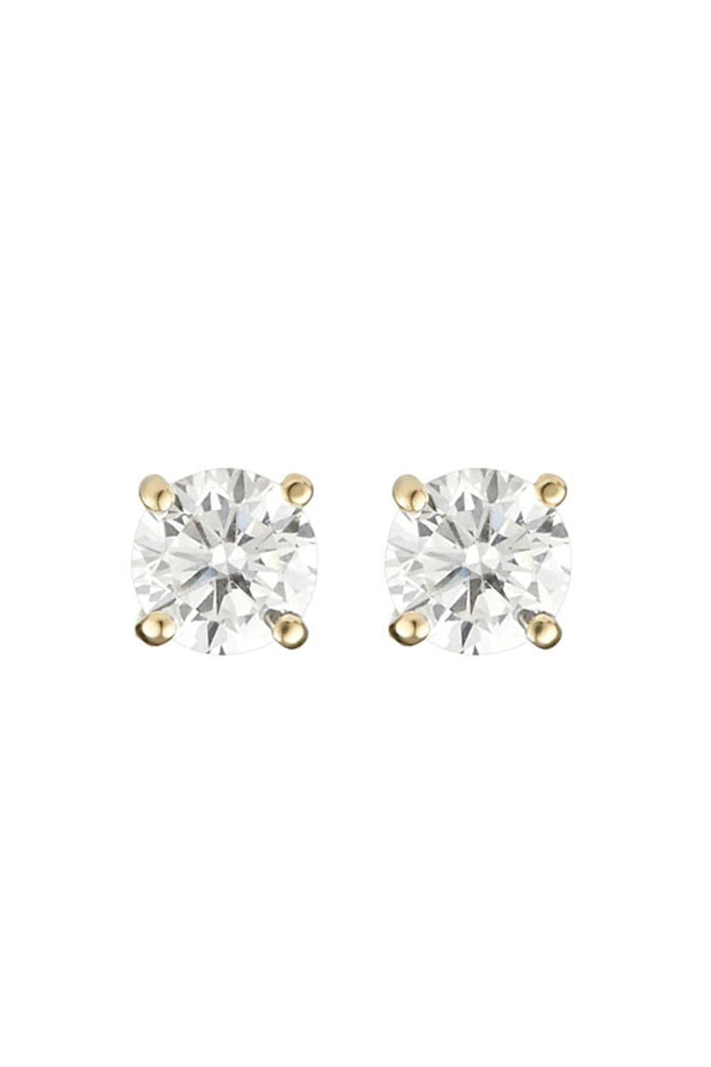 “Simply You 3Mm” Earrings 375/1000 Yellow Gold And Zirconium