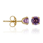 Pendientes “Chip De Amatista De 4 Mm” -: 0.4Ct/2