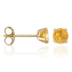 Kolczyki "Puce Citrine 4Mm": 0,4 ct/2
