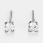 Pendientes "Single Diamond 0.20" Diamantes 0.20/2 - Oro Blanco