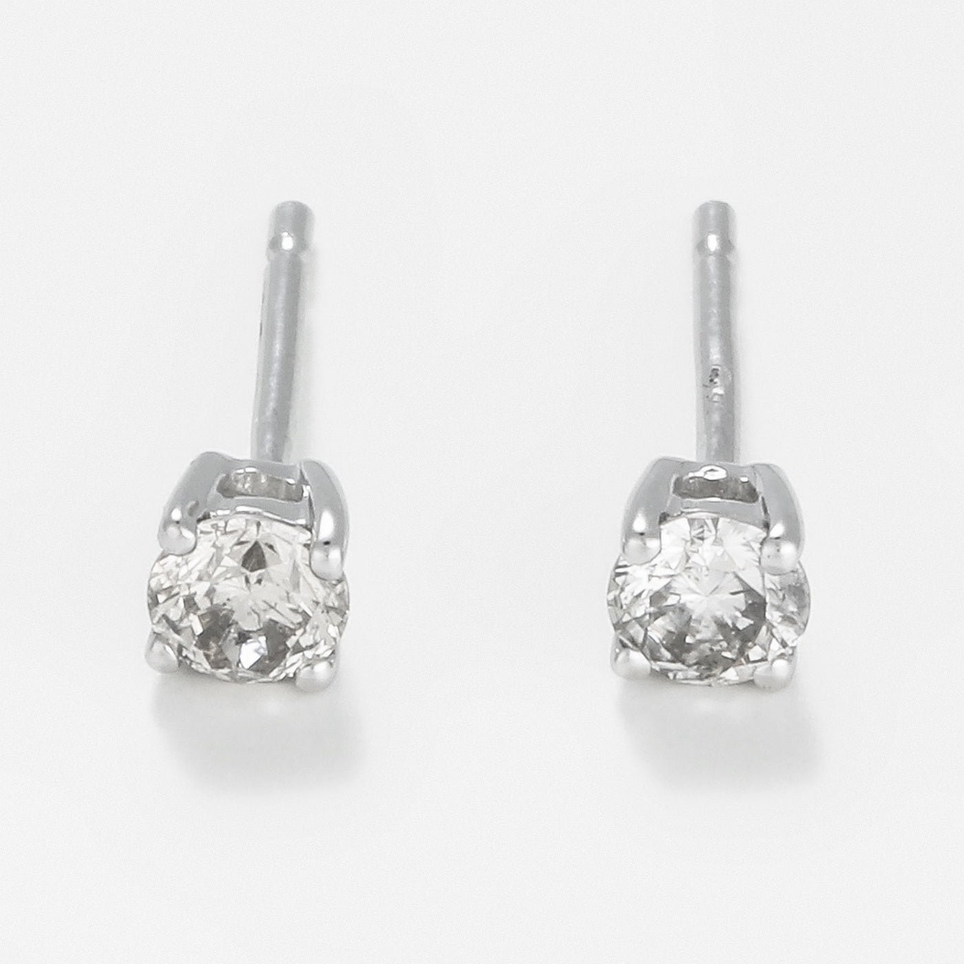 Boucles D'Oreilles "Cristina" D 0,25/2 - Or Blanc 375/1000