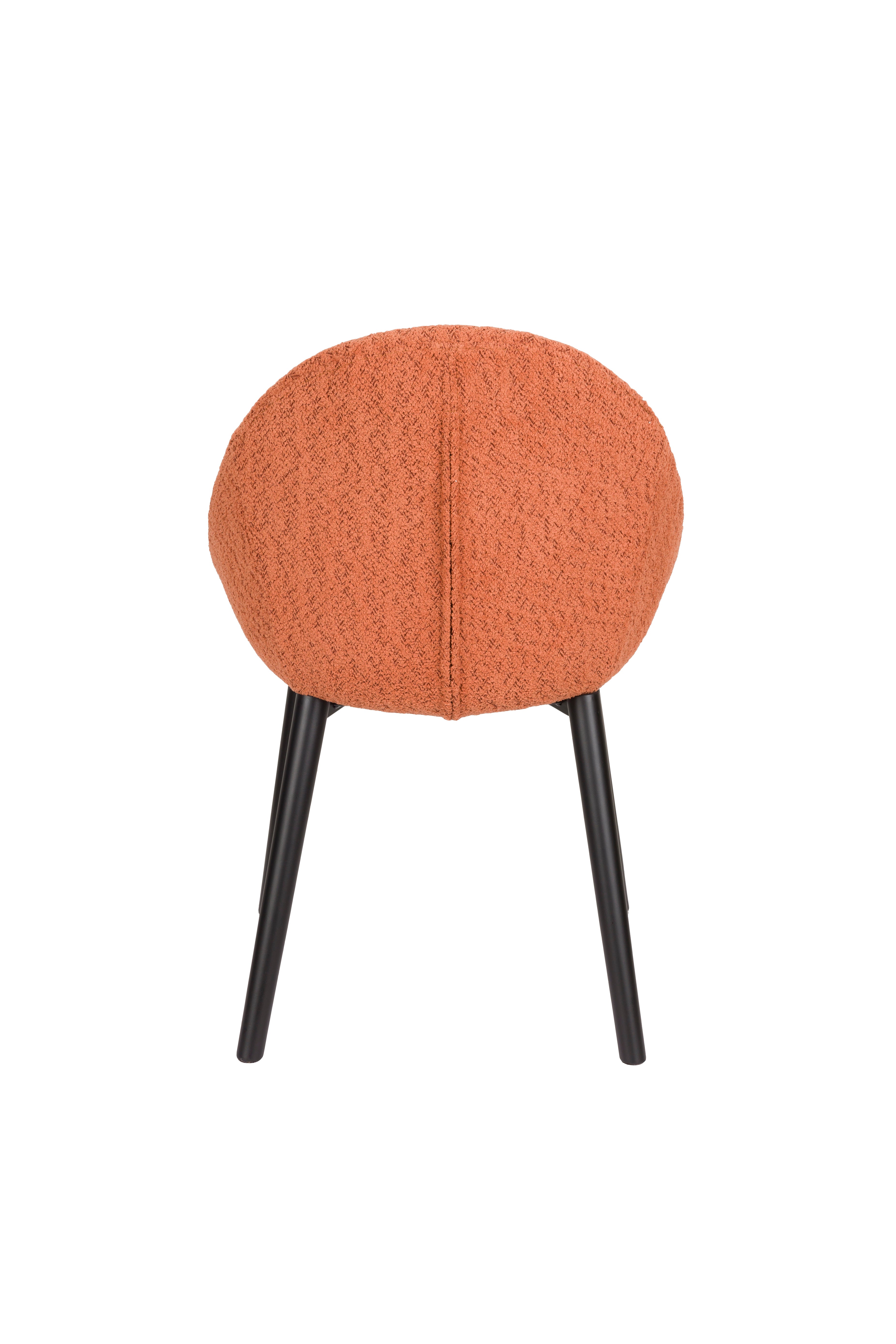 Fenna - Chaise - Polyester - Rouge Terracotta