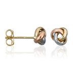Boucles D'Oreilles "Noeud Tricolore"