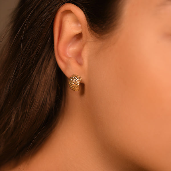 Boucles D'Oreilles "Olympe" Or Jaune 375/1000