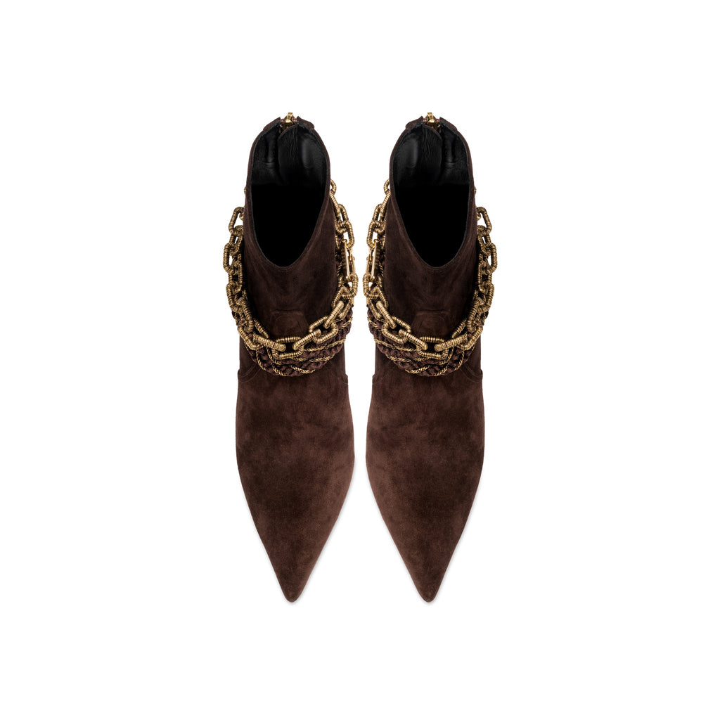 Catena Notte Dark Brown High-Heel Ankle Boot