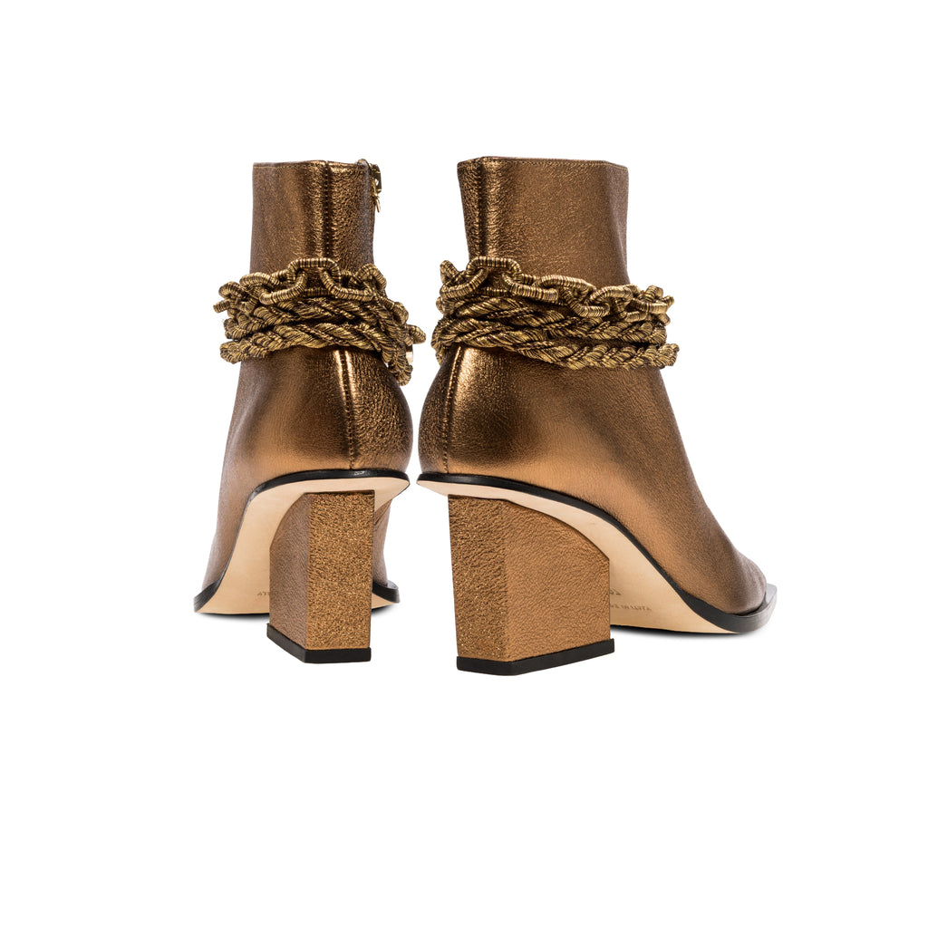 Catena Notte Bronze High-Heel Cowboy Boot
