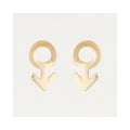 “Symbol” Earrings 375/1000 Yellow Gold