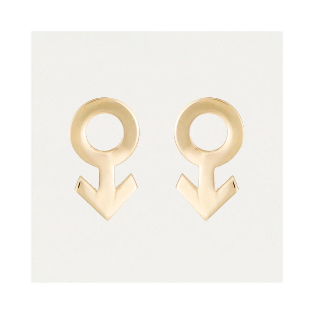 “Symbol” Earrings 375/1000 Yellow Gold