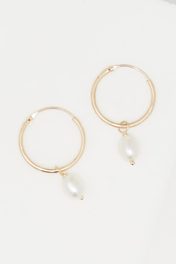 Boucle D'Oreilles " Gama Perle" Or Jaune 375/1000