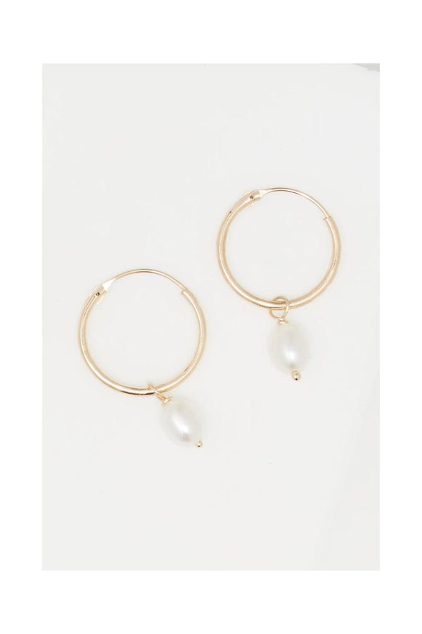 “Gama Pearl” Earrings 375/1000 Yellow Gold