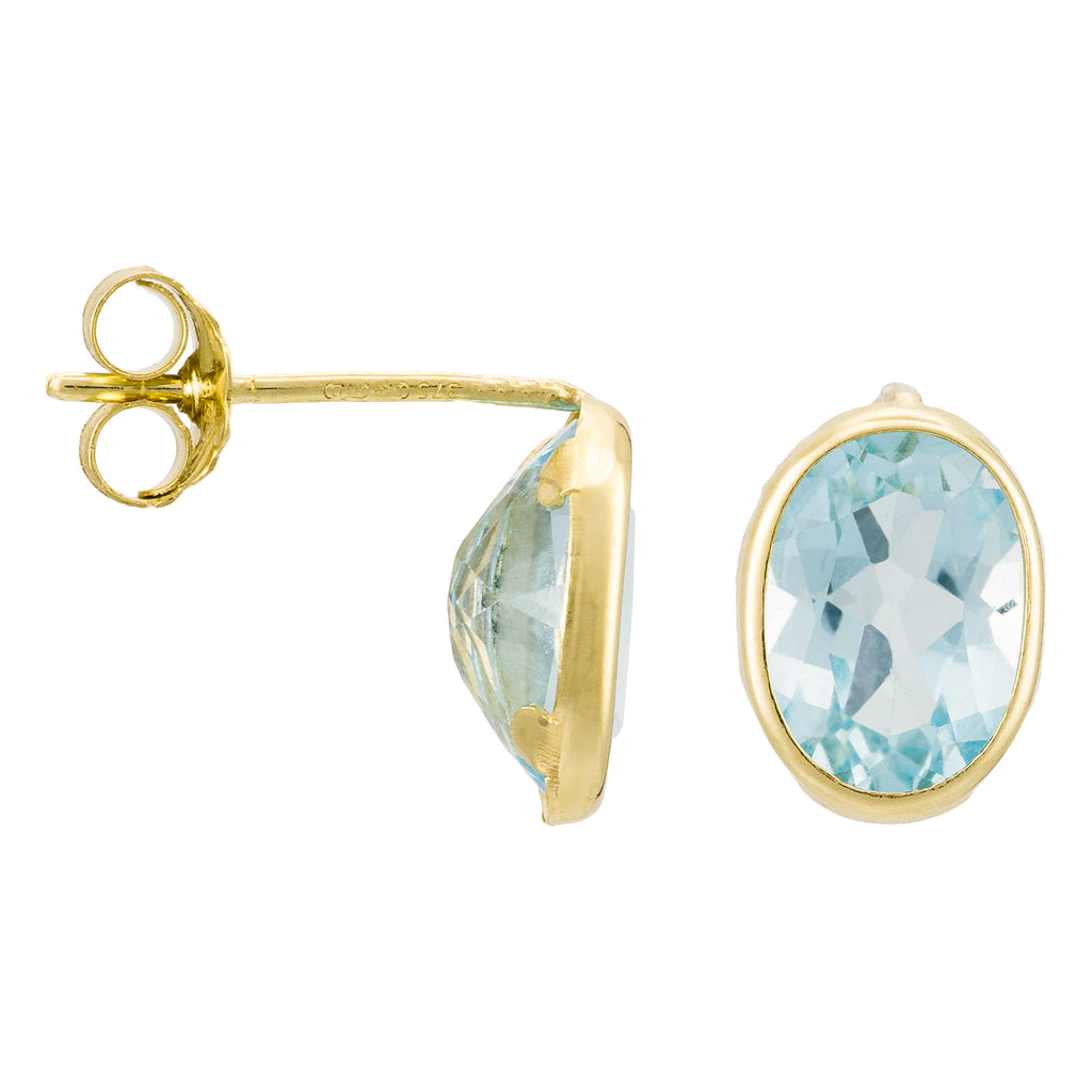 Kolczyki "Rond De Topaze" 3,2 ct/2 z żółtego złota 375/1000