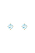 “3Mm Blue Topaz Chips” Earrings: 0.17Ct/2