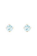 “3Mm Blue Topaz Chips” Earrings: 0.17Ct/2