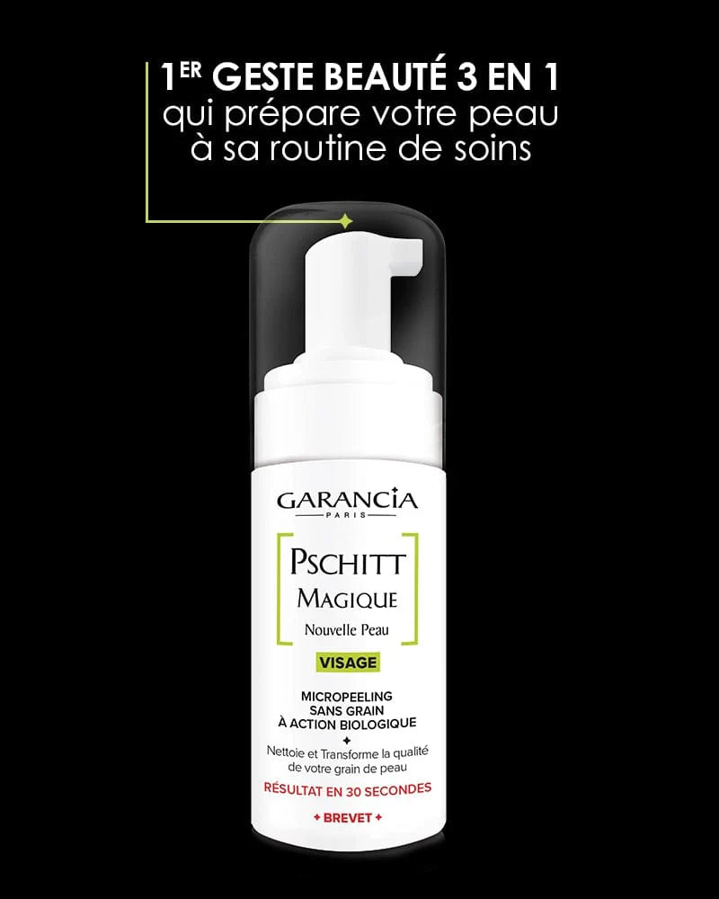 Laboratoire Garancia Grain-free micropeeling PSCHITT MAGIQUE NEW SKIN routine steps