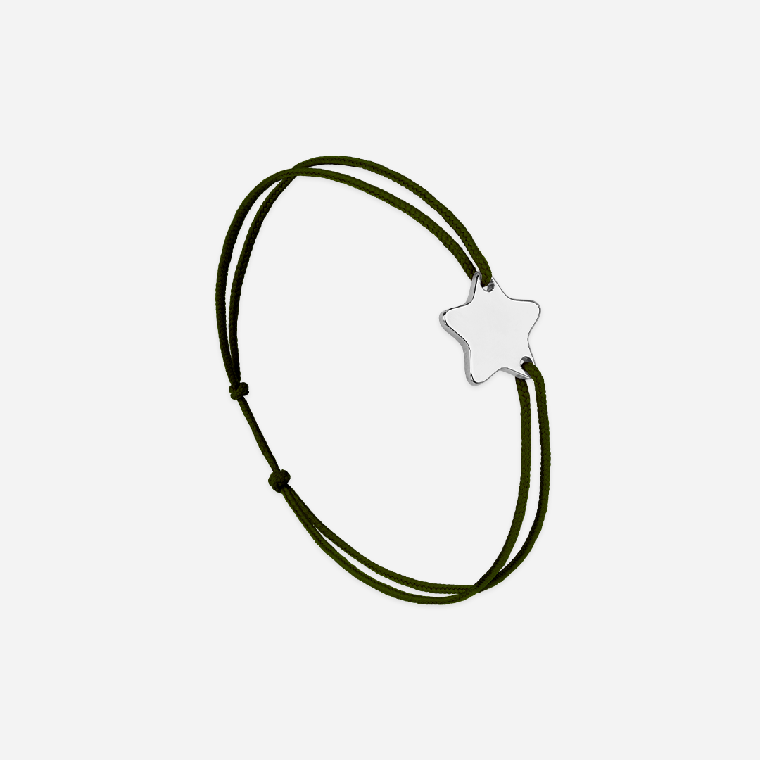 Bracelet Étoile Kaki - Kaki