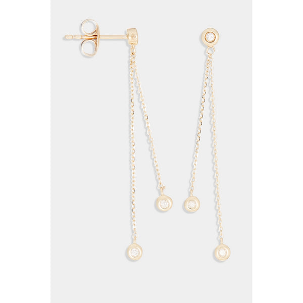 Boucles D'Oreilles "Planer Sur Ton Cœur" D0,095/6 - Or Jaune 375/1000