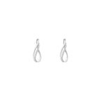“Infinito” Diamond Earrings 0.13/26 – 375/1000 White Gold
