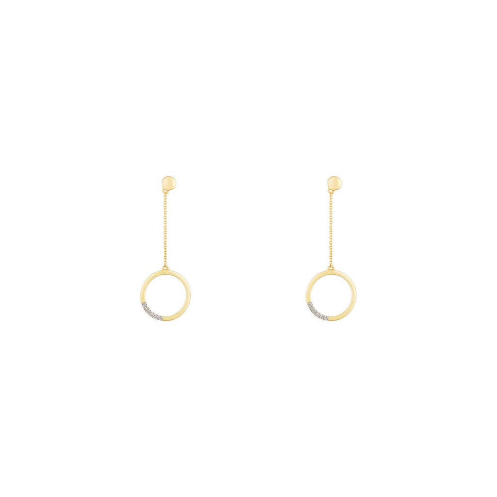 “Alexa” Earrings D0.04/12 – 375/1000 Yellow Gold